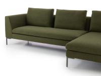 Modernes Sofa Antigua mit Federkissen im Rücken
