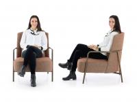 Proporzioni di seduta ed ergonomia della poltrona Maggie