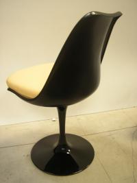 Tulip Stuhl Struktur in schwarzer Farbe
