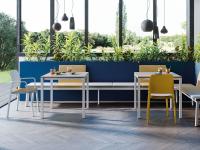 Quadratischer Tische Egon ideal für den gastronomischen Bereich oder den gewerblichen Bereich