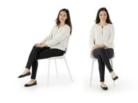 Sitzkomfort und Proportionen des Stuhles Nicole