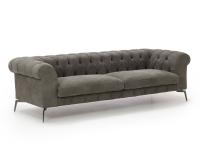 Modernes Capitonné Bellagio Sofa in linearem Modell 3-Sitzer Maxi