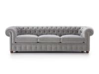 Maxi 3-Sitzer Sofa cm 250 Chester gepolstert in Azimut Samt