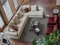 Modulares Sofa Kensington aus Stoff in der Eckversion 373 x 239 Ottomane