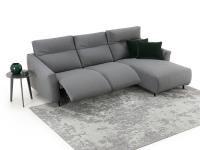 Sofa Prado mit zwei Sitzen mit Relax Mechanismus, seitlich und zentral 