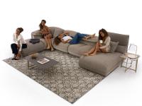 Bequemes modulares Sofa, ideal für jeden Moment des Tages