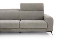 Modernes Sofa aus weicher und eleganter Chenille Fedora Farbe 1004