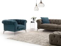 Bellaggio Sessel mit Sofa und Pouf kombiniert