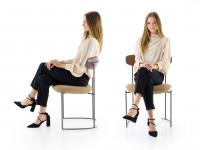 Sitzproportionen und Ergonomie des Keel-Stuhls
