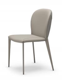 Gepolsterter Stuhl mit Stahlbeinen Nancy von Cattelan ideal für moderne und elegante Wohn- und Esszimmer