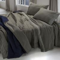 Bettwäsche-Set aus zweifarbiger bügelfreier Baumwolle