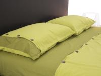 Zweifarbiges Bettdeckenbezug-Set mit Einsätzen
