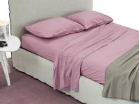 Bettwäsche-Set aus farbiger bügelfreier Baumwolle