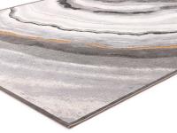 Eleganter Designer-Teppich Marmor Optik Gabrielle GA02 aus grauer Viskose