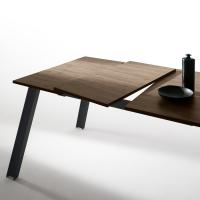 Ausziehbarer Tisch mit Steg-Struktur Stark - Detail der Tischplatte und der Verlängerungen 