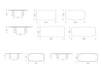Mad Max Tisch von Cattelan - Modelle mit Keramikplatte, auch mit lackierter MDF-Kante erhältlich
