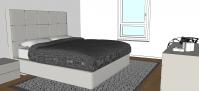 Progettazione 3D Camera Da letto - dettaglio letto