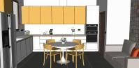 3D Projekt Küche - Ansicht der Küche