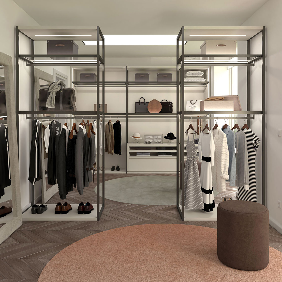 Pacific Double-sided walk-in closet