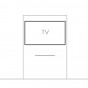 rectangular full height - for TVs up to 46'' - +€522.66
