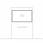 rectangular full height - for TVs up to 46'' - +€511.42