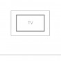 rectangular with frame - for TVs from 40'' to 65''