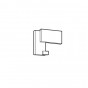rectangular - chromed metal - +€37.81