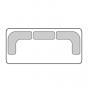 n.2 schienali angolari cm 80 x 80 + n.1 schienale lineare cm 65 - +€ 1.030,98