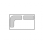 n.1 cm 80 x 80 corner backrest + n.1 cm 65 linear backrest - +€721.98