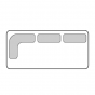 n.1 schienale angolare cm 80 x 80 + n.2 schienali lineari cm 65 - +€1,039.41