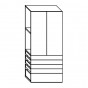 n.1 cm h.33,7 drawer + n.4 cm h.62,8 + n.2 cm h.157,1 doors - +€176.94