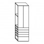 n.1 cm h.33,7 drawer + n.4 cm h.62,8 drawers + n.2 cm h.192,3 doors - +€219.21