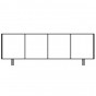 4 ante con piedini alti: cm 240 p.50 h.85 - +€ 0,00