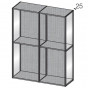 in Glas mit Rahmen in Metall - +1.249,82 €