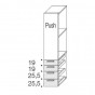 n.1 Door cm h.196,2 + n.4 Drawers with handles cm h.89 - +€142.56