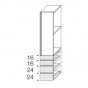 n.1 Door cm h.196,2 + n.4 Drawers with recess grips cm h.80 - +€132.66