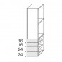 n.1 Door cm h.196,2 + n.4 Drawers with recess grips cm h.80 - +€145.53