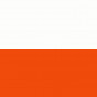 zweifarbig glänzender Kunststoff P799 optisch weiß / P851 transparent orange