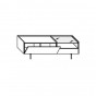 n.1 drop-down door + n.1 drawer + n.1 glass top - +€249.16