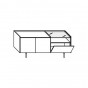 n.2 hinged doors + n.1 drop-down door + n.1 glass top - +€94.28