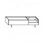 n.1 deep drawer + n.1 drawer + n.1 glass top - +€198.17