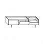 n.1 deep drawer + n.1 drop-down door + n.1 drawer + n.1 glass top - +€315.54