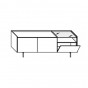 n.2 hinged door + n.1 drop-down door + n.1 glass top - +€63.49