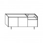 n.3 hinged doors  + n.1 glass top - +€195.29