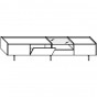 n.2 deep drawers + n.1 drop-down door + n.1 drawer + n.1 glass top - +€35.59