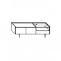 n.2 deep drawers + n.1 drawer + n.1 glass top - +€294.90