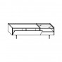 n.1 drop-down door + n.1 drawer + n.1 glass top - +€252.04