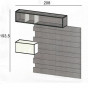 Composizione B: cm 208 h.193,5 p.36,6 - -€ 672,00
