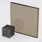 bronze bevelled clear glass