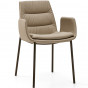 with 4 metal legs - with armrests - +€163.10